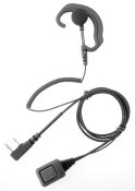 Icom-i12B G Shape Earphone/Earpiece & Microphone.